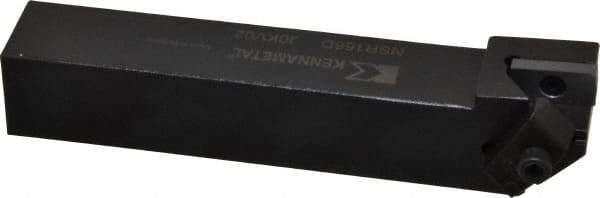 Kennametal - Internal/External Thread, Right Hand Cut, 1" Shank Width x 1" Shank Height Indexable Threading Toolholder - 6" OAL, N.6R Insert Compatibility, NS Toolholder, Series Top Notch - Apex Tool & Supply