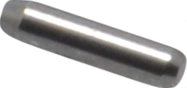 Made in USA - 1/16" Diam x 1/4" Pin Length 416 Stainless Steel Precision Dowel Pin - Passivated Finish, C 36-42 Hardness, 2 Beveled End - Apex Tool & Supply