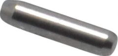 Made in USA - 1/16" Diam x 1/4" Pin Length 416 Stainless Steel Precision Dowel Pin - Passivated Finish, C 36-42 Hardness, 2 Beveled End - Apex Tool & Supply