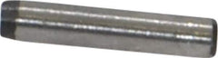 Made in USA - 1/16" Diam x 5/16" Pin Length 416 Stainless Steel Precision Dowel Pin - Passivated Finish, C 36-42 Hardness, 2 Beveled End - Apex Tool & Supply
