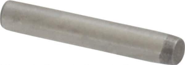 Made in USA - 1/16" Diam x 3/8" Pin Length 416 Stainless Steel Precision Dowel Pin - Passivated Finish, C 36-42 Hardness, 2 Beveled End - Apex Tool & Supply