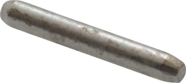 Made in USA - 1/16" Diam x 7/16" Pin Length 416 Stainless Steel Precision Dowel Pin - Passivated Finish, C 36-42 Hardness, 2 Beveled End - Apex Tool & Supply