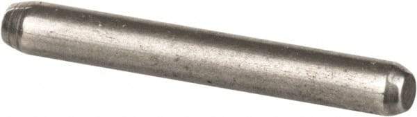 Made in USA - 1/16" Diam x 1/2" Pin Length 416 Stainless Steel Precision Dowel Pin - Passivated Finish, C 36-42 Hardness, 2 Beveled End - Apex Tool & Supply