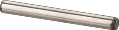 Made in USA - 1/16" Diam x 9/16" Pin Length 416 Stainless Steel Precision Dowel Pin - Passivated Finish, C 36-42 Hardness, 2 Beveled End - Apex Tool & Supply