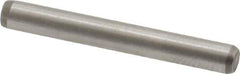 Made in USA - 1/8" Diam x 1" Pin Length 416 Stainless Steel Precision Dowel Pin - Passivated Finish, C 36-42 Hardness, 2 Beveled End - Apex Tool & Supply