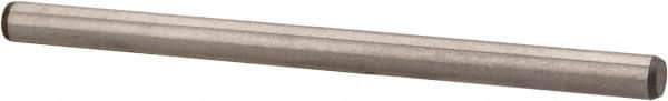 Made in USA - 1/8" Diam x 2" Pin Length 416 Stainless Steel Precision Dowel Pin - Passivated Finish, C 36-42 Hardness, 2 Beveled End - Apex Tool & Supply
