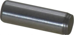 Made in USA - 1/8" Diam x 3/8" Pin Length 416 Stainless Steel Precision Dowel Pin - Passivated Finish, C 36-42 Hardness, 2 Beveled End - Apex Tool & Supply
