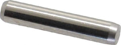 Made in USA - 1/8" Diam x 5/8" Pin Length 416 Stainless Steel Precision Dowel Pin - Passivated Finish, C 36-42 Hardness, 2 Beveled End - Apex Tool & Supply