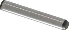 Made in USA - 5/32" Diam x 1" Pin Length 416 Stainless Steel Precision Dowel Pin - Passivated Finish, C 36-42 Hardness, 2 Beveled End - Apex Tool & Supply