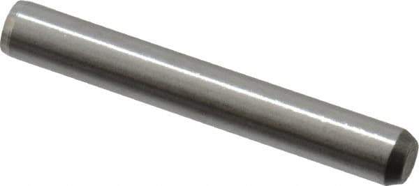 Made in USA - 5/32" Diam x 1-1/8" Pin Length 416 Stainless Steel Precision Dowel Pin - Passivated Finish, C 36-42 Hardness, 2 Beveled End - Apex Tool & Supply