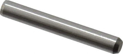 Made in USA - 5/32" Diam x 1-1/8" Pin Length 416 Stainless Steel Precision Dowel Pin - Passivated Finish, C 36-42 Hardness, 2 Beveled End - Apex Tool & Supply