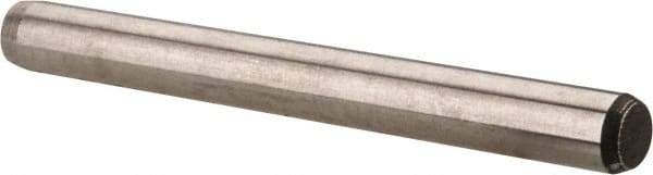 Made in USA - 5/32" Diam x 1-1/2" Pin Length 416 Stainless Steel Precision Dowel Pin - Passivated Finish, C 36-42 Hardness, 2 Beveled End - Apex Tool & Supply