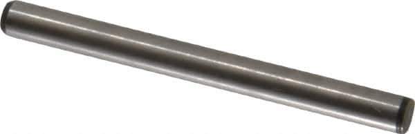 Made in USA - 5/32" Diam x 1-3/4" Pin Length 416 Stainless Steel Precision Dowel Pin - Passivated Finish, C 36-42 Hardness, 2 Beveled End - Apex Tool & Supply