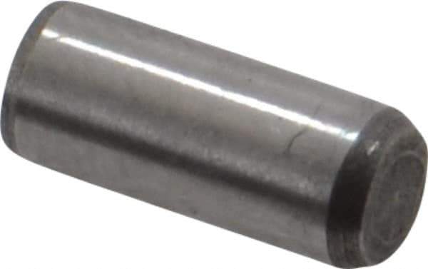Made in USA - 5/32" Diam x 3/8" Pin Length 416 Stainless Steel Precision Dowel Pin - Passivated Finish, C 36-42 Hardness, 2 Beveled End - Apex Tool & Supply
