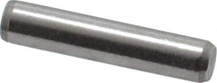Made in USA - 5/32" Diam x 3/4" Pin Length 416 Stainless Steel Precision Dowel Pin - Passivated Finish, C 36-42 Hardness, 2 Beveled End - Apex Tool & Supply