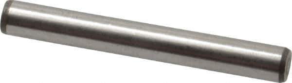 Made in USA - 3/16" Diam x 1-1/2" Pin Length 416 Stainless Steel Precision Dowel Pin - Passivated Finish, C 36-42 Hardness, 2 Beveled End - Apex Tool & Supply
