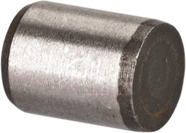 Made in USA - 3/16" Diam x 1/4" Pin Length 416 Stainless Steel Precision Dowel Pin - Passivated Finish, C 36-42 Hardness, 2 Beveled End - Apex Tool & Supply