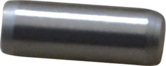 Made in USA - 3/16" Diam x 1/2" Pin Length 416 Stainless Steel Precision Dowel Pin - Passivated Finish, C 36-42 Hardness, 2 Beveled End - Apex Tool & Supply