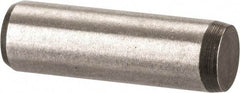 Made in USA - 3/16" Diam x 5/8" Pin Length 416 Stainless Steel Precision Dowel Pin - Passivated Finish, C 36-42 Hardness, 2 Beveled End - Apex Tool & Supply