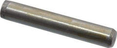 Made in USA - 1/4" Diam x 1-1/2" Pin Length 416 Stainless Steel Precision Dowel Pin - Passivated Finish, C 36-42 Hardness, 2 Beveled End - Apex Tool & Supply
