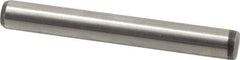 Made in USA - 1/4" Diam x 2" Pin Length 416 Stainless Steel Precision Dowel Pin - Passivated Finish, C 36-42 Hardness, 2 Beveled End - Apex Tool & Supply