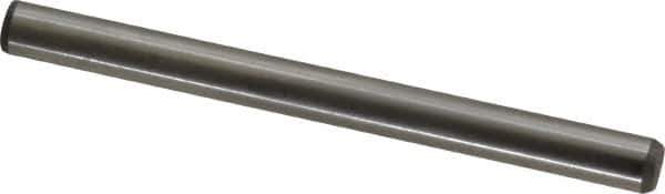 Made in USA - 1/4" Diam x 3" Pin Length 416 Stainless Steel Precision Dowel Pin - Passivated Finish, C 36-42 Hardness, 2 Beveled End - Apex Tool & Supply