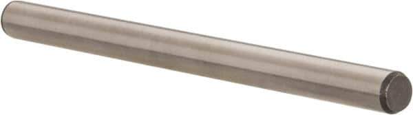 Made in USA - 1/4" Diam x 3-1/2" Pin Length 416 Stainless Steel Precision Dowel Pin - Passivated Finish, C 36-42 Hardness, 2 Beveled End - Apex Tool & Supply