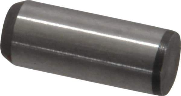 Made in USA - 1/4" Diam x 5/8" Pin Length 416 Stainless Steel Precision Dowel Pin - Passivated Finish, C 36-42 Hardness, 2 Beveled End - Apex Tool & Supply