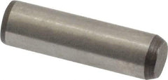 Made in USA - 1/4" Diam x 7/8" Pin Length 416 Stainless Steel Precision Dowel Pin - Passivated Finish, C 36-42 Hardness, 2 Beveled End - Apex Tool & Supply