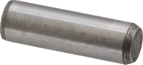 Made in USA - 5/16" Diam x 1" Pin Length 416 Stainless Steel Precision Dowel Pin - Passivated Finish, C 36-42 Hardness, 2 Beveled End - Apex Tool & Supply