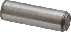Made in USA - 5/16" Diam x 1" Pin Length 416 Stainless Steel Precision Dowel Pin - Passivated Finish, C 36-42 Hardness, 2 Beveled End - Apex Tool & Supply