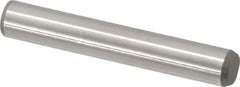 Made in USA - 5/16" Diam x 2" Pin Length 416 Stainless Steel Precision Dowel Pin - Passivated Finish, C 36-42 Hardness, 2 Beveled End - Apex Tool & Supply