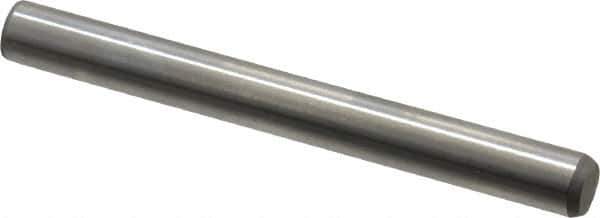 Made in USA - 5/16" Diam x 3" Pin Length 416 Stainless Steel Precision Dowel Pin - Passivated Finish, C 36-42 Hardness, 2 Beveled End - Apex Tool & Supply