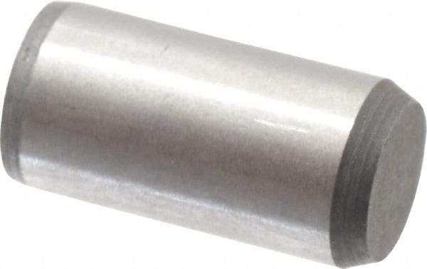 Made in USA - 5/16" Diam x 5/8" Pin Length 416 Stainless Steel Precision Dowel Pin - Passivated Finish, C 36-42 Hardness, 2 Beveled End - Apex Tool & Supply