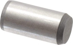 Made in USA - 5/16" Diam x 5/8" Pin Length 416 Stainless Steel Precision Dowel Pin - Passivated Finish, C 36-42 Hardness, 2 Beveled End - Apex Tool & Supply