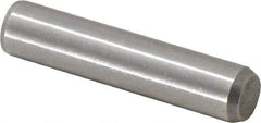 Made in USA - 3/8" Diam x 1-3/4" Pin Length 416 Stainless Steel Precision Dowel Pin - Passivated Finish, C 36-42 Hardness, 2 Beveled End - Apex Tool & Supply