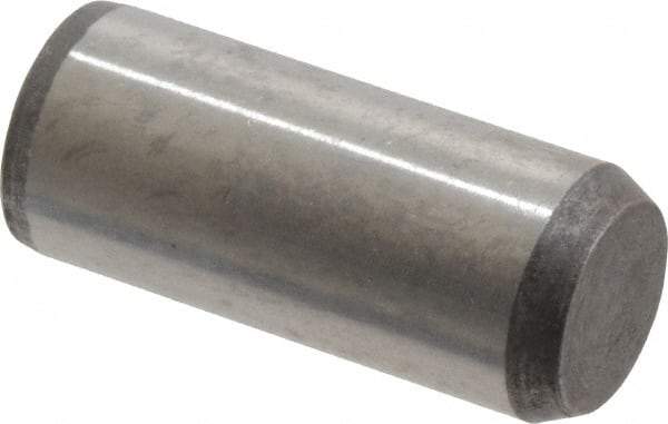 Made in USA - 3/8" Diam x 7/8" Pin Length 416 Stainless Steel Precision Dowel Pin - Passivated Finish, C 36-42 Hardness, 2 Beveled End - Apex Tool & Supply
