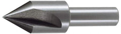 Keo - 2" Head Diam, 3/4" Shank Diam, 3 Flute 82° High Speed Steel Countersink - Bright Finish, 3-1/4" OAL, Single End, Straight Shank, Right Hand Cut - Apex Tool & Supply