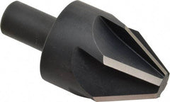 Keo - 1-3/4" Head Diam, 3/4" Shank Diam, 6 Flute 60° High Speed Steel Countersink - Bright Finish, 3-1/2" OAL, Single End, Straight Shank, Right Hand Cut - Apex Tool & Supply