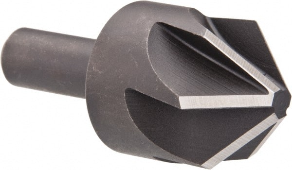 Keo - 1-1/4" Head Diam, 1/2" Shank Diam, 6 Flute 90° High Speed Steel Countersink - Apex Tool & Supply