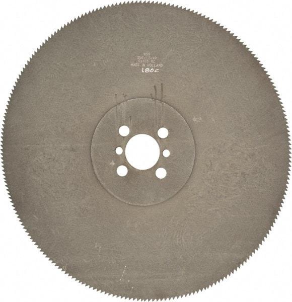 Kinkelder Saw - 350mm Blade Diam, 180 Teeth, High Speed Steel Cold Saw Blade - 40mm Arbor Hole Diam, 2.5mm Blade Thickness - Apex Tool & Supply