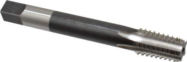 Hertel - 1/2-14 NPT, 5 Flute, High Speed Steel, Extension Pipe Tap - 6" OAL, 1-3/8" Thread Length - Apex Tool & Supply