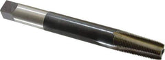 Hertel - 3/8-18 NPT, 4 Flute, Plug Chamfer, Bright Finish, High Speed Steel, Extension Pipe Tap - 6" OAL, 1-1/16" Thread Length - Apex Tool & Supply