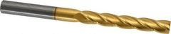 Hertel - 1/2", 3" LOC, 1/2" Shank Diam, 6" OAL, 4 Flute, Solid Carbide Square End Mill - Single End, TiN Finish, Spiral Flute, 30° Helix, Centercutting, Right Hand Cut, Right Hand Flute - Apex Tool & Supply