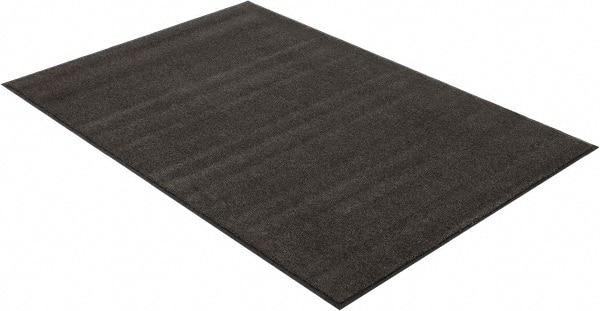 PRO-SAFE - 6 Ft. Long x 4 Ft. Wide, Poly Blended Carpet Surface, Cut Pile Entrance Matting - 3/8 Inch Thick, Indoor, Medium Traffic, Vinyl, Charcoal - Apex Tool & Supply