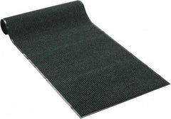 PRO-SAFE - 10 Ft. Long x 3 Ft. Wide, Poly Blended Carpet Surface, Ribbed Entrance Matting - 5/16 Inch Thick, Indoor, Medium Traffic, Vinyl, Green - Apex Tool & Supply