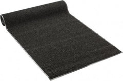 PRO-SAFE - 8 Ft. Long x 4 Ft. Wide, Poly Blended Carpet Surface, Ribbed Entrance Matting - 5/16 Inch Thick, Indoor, Medium Traffic, Vinyl, Black - Apex Tool & Supply