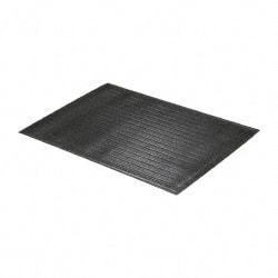 PRO-SAFE - 3' Long x 2' Wide, Dry Environment, Anti-Fatigue Matting - Black, Vinyl with Vinyl Sponge Base, Beveled on 4 Sides - Apex Tool & Supply
