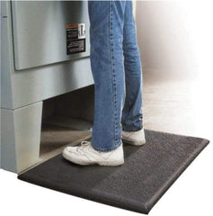 PRO-SAFE - 60' Long x 3' Wide, Dry Environment, Anti-Fatigue Matting - Black, Vinyl with Vinyl Sponge Base, Beveled on 4 Sides - Apex Tool & Supply