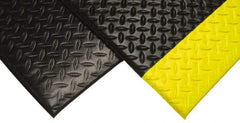 PRO-SAFE - 60' Long x 2' Wide, Dry Environment, Anti-Fatigue Matting - Black, Vinyl with Vinyl Sponge Base, Beveled on 4 Sides - Apex Tool & Supply